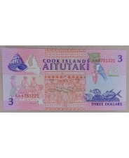 Острова Кука 3 доллара 1992 UNC арт. 1929